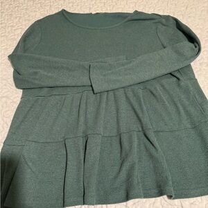 Long sleeve thermal blouse